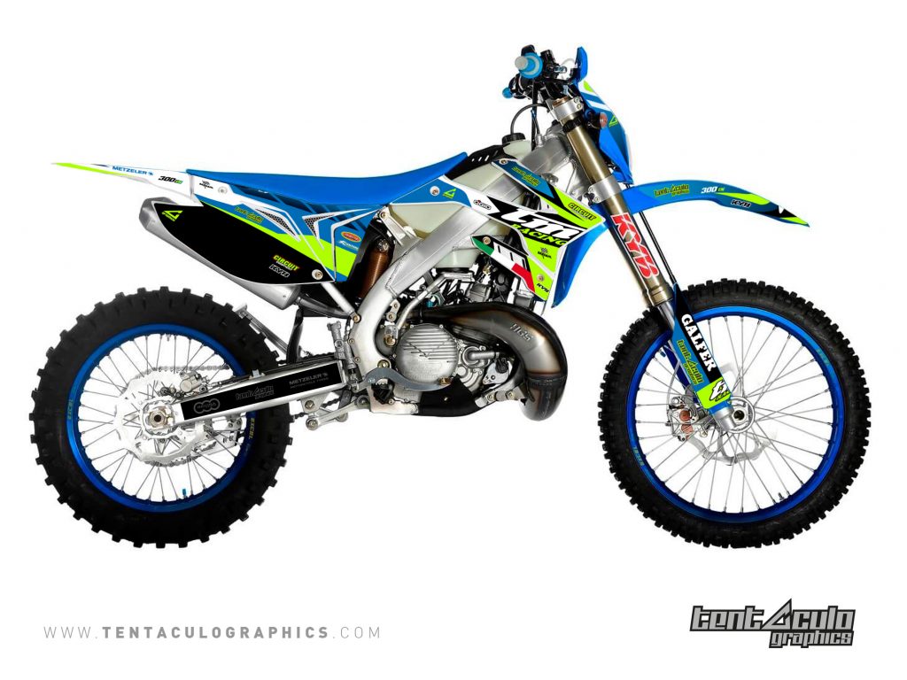 TM Racing Graphics Kit BlueFluo – Tentáculo Graphics